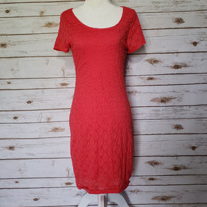 Isaac Mizrahi Cap Sleeve Lace Dress
